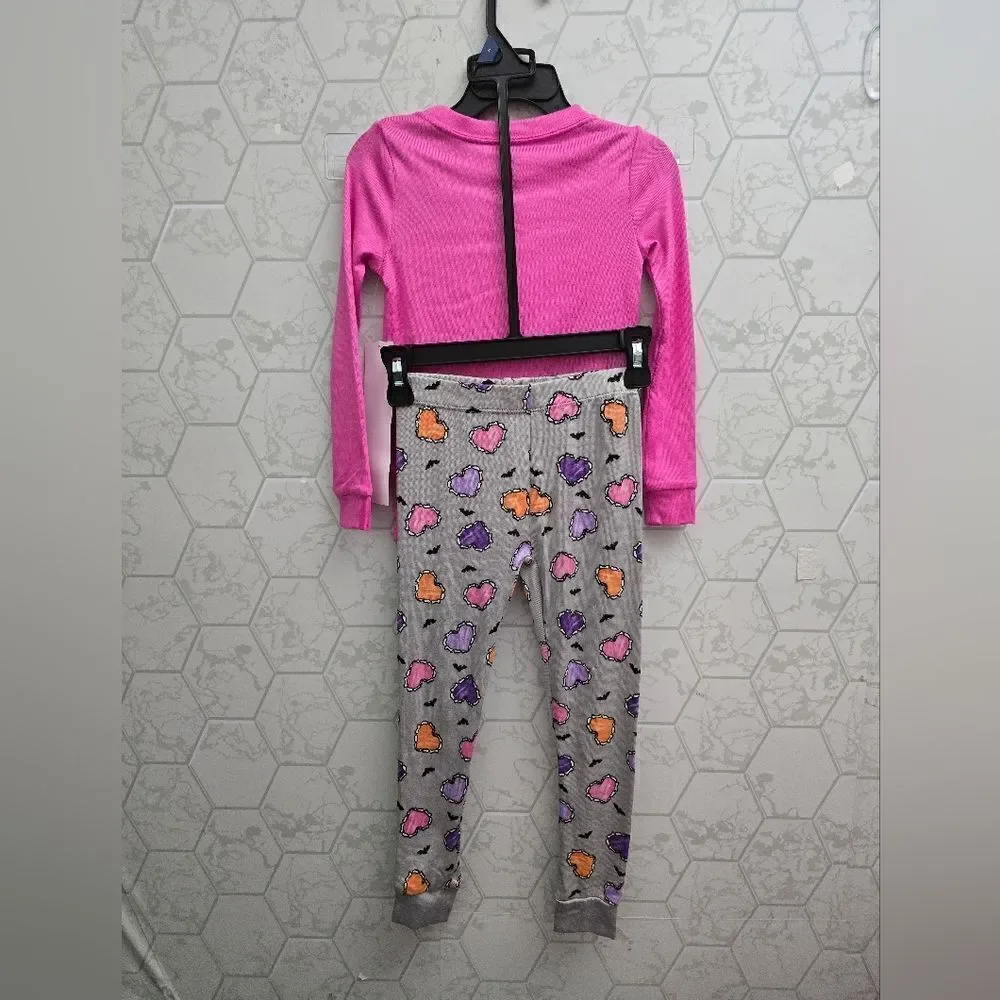 Lot of two Wonder Nation Girls Halloween Tight Fit Long Sleeve 2 pc Pajama Set